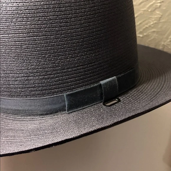 The lawman cowboy fedora hat navy blue 7 5/8 genuine Milan